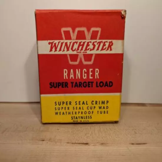 VINTAGE WINCHESTER Ranger Super Target Load 12 Ga Empty Shotshell Box Only