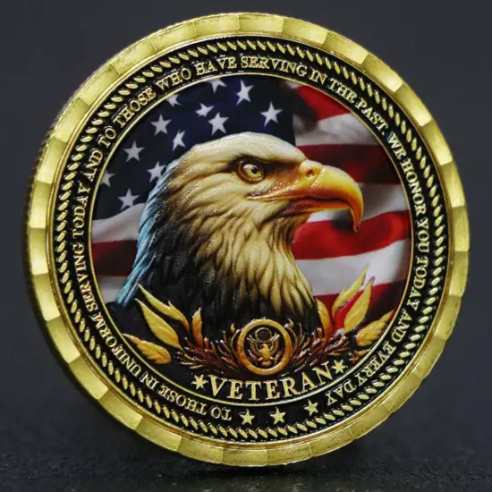 Thank You for Your Service Veteran Coin Military Gratitude Challenge Coins