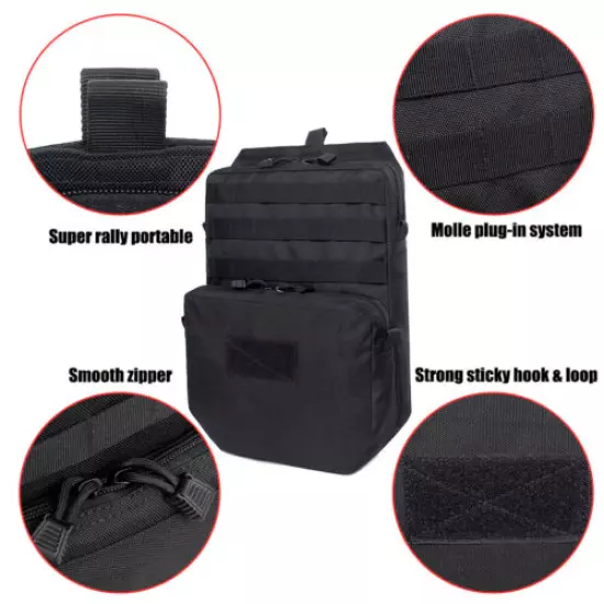 3L Molle Hydration Water Reservoir Bag Assault Backpack Pouch For JPC SPC Vest