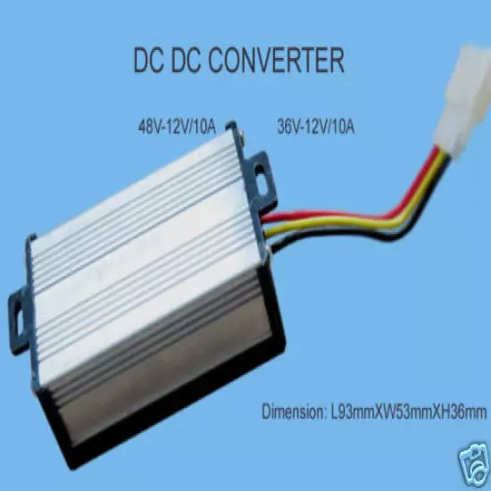 Voltage Reducer Converter 48V to 12V For Golf Cart generic