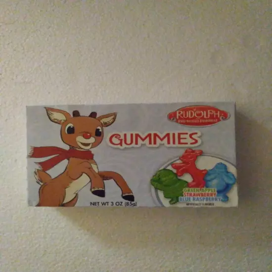 RUDOLPH THE RED NOSE REINDEER AND FRIENDS GUMMIES 3OZ