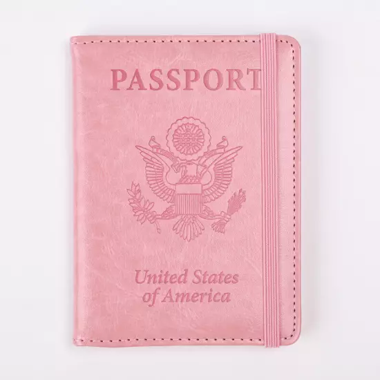 Slim Leather Travel Passport Wallet Holder RFID Blocking ID Card Case Cover