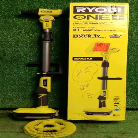 RYOBI 18-Volt Vortex Cordless Telescoping Power Scrubber (Tool Only)Used Lightly