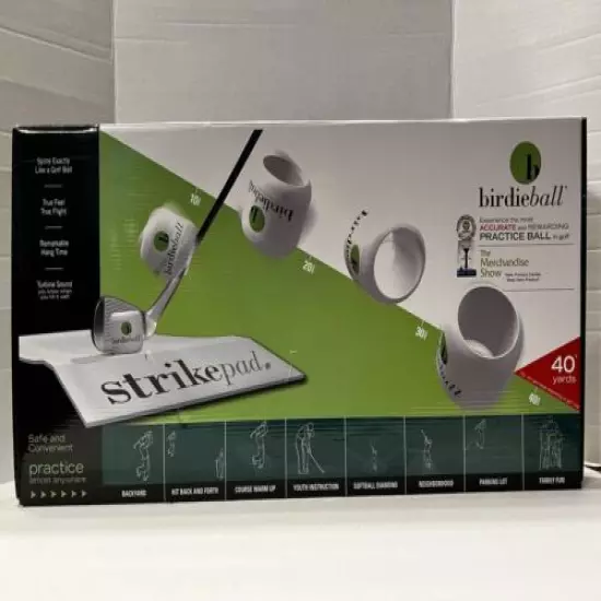 BirdieBall Strike Pad with 12 BirdieBalls