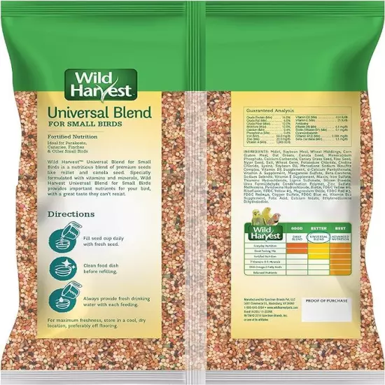 3Lb Small Bird Food-High Vitamin Seed Bird Food For Canaries, Parakeet , Finches