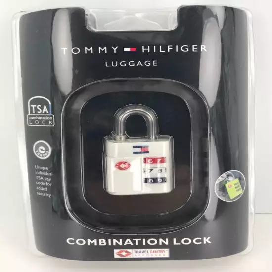 Tommy Hilfiger Luggage Lock, White Combination Lock, $20.