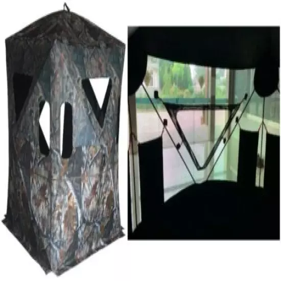 THUNDERBAY Hidden Threat See Through Hunting Blind 3 Person Hunting Tent