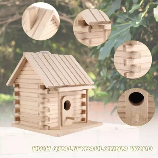 Bird House Wall-Mounted Wooden Nest Dox Nest House Bird House Bird Box9421