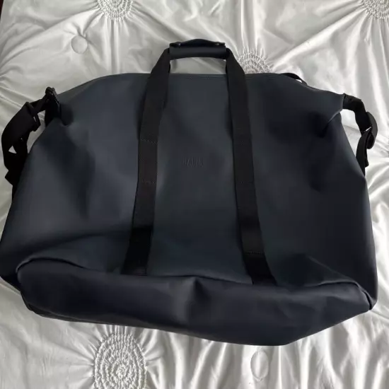 RAINS Hilo Navy Weekender Duffel Bag Waterproof