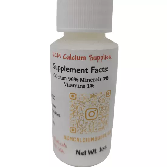 Avian Calcium VCM Calcium Suplies supplement for all birds 1 oz new