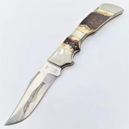 VINTAGE - RARE PARKER & SON M-1467 LARGE! MADE IN JAPAN POCKET FOLDING KNIFE