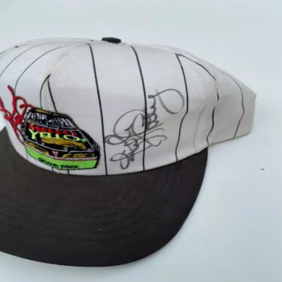 Vintage 1990's Kyle Petty Autographed NASCAR Mello Yello baseball cap