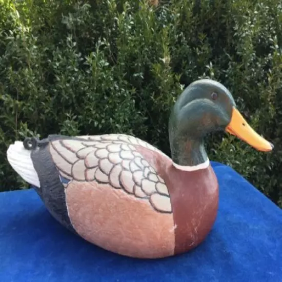 CARL HUFF Mallard Drake Duck Decoy Art Resin Statue PHASE II Signed UNIQUE RARE