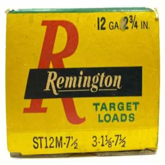 1950's Remington Target Loads 12 Ga EMPTY Ammo Box 5518-N