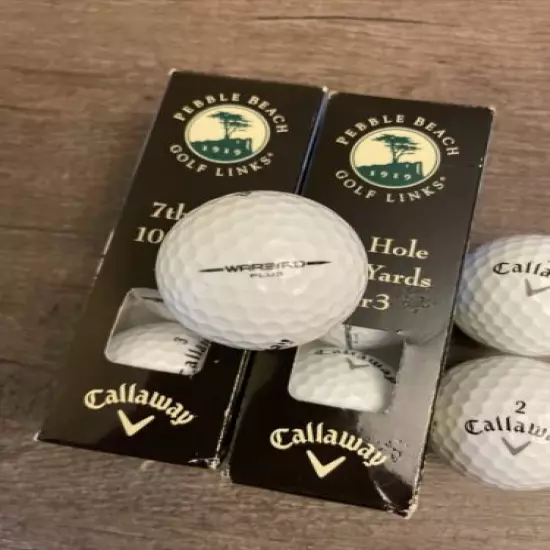 Pebble Beach 7th Hole Par 3 Callaway Golf Ball Lot