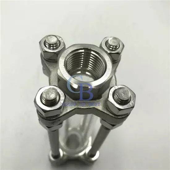 3/4" NPT Female Thread Flow Stainless Steel 304 Sight Glass