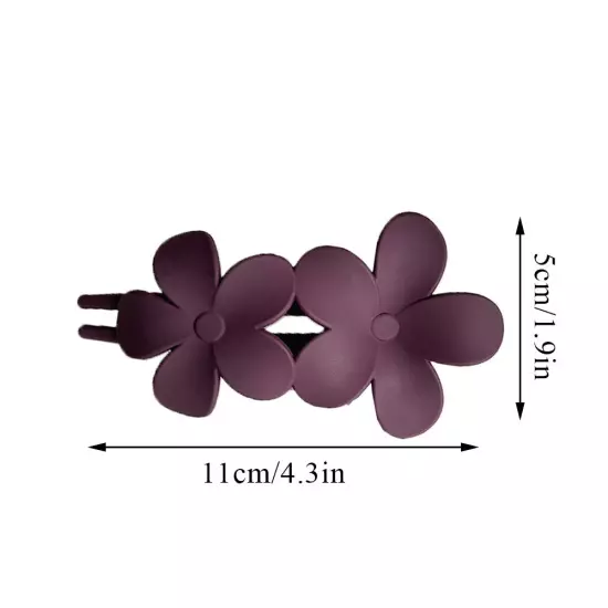 Women Girl Flower Large Duckbill Clip Hair Claw Clamp Ponytail Hairpin Barrettes