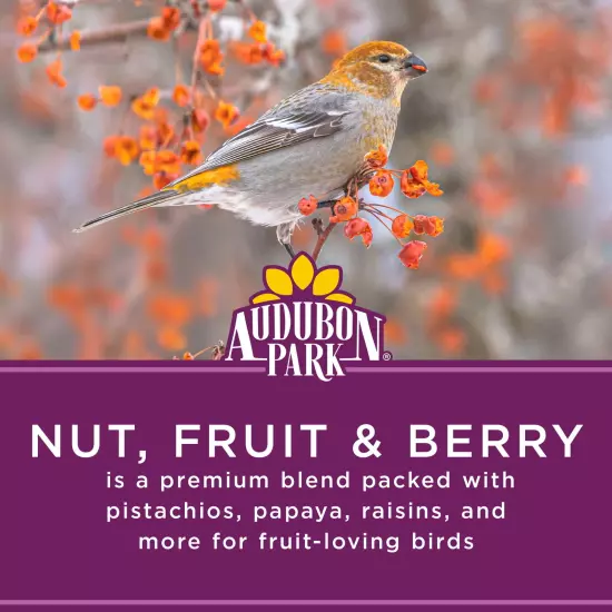 Audubon Park Nut, Fruit & Berry Wild Bird Food, New, 15 lbs. Free Delivery