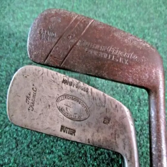 2 Vintage Hillerich & Bradsby Hickory Putter Grand Slam + The Kernel