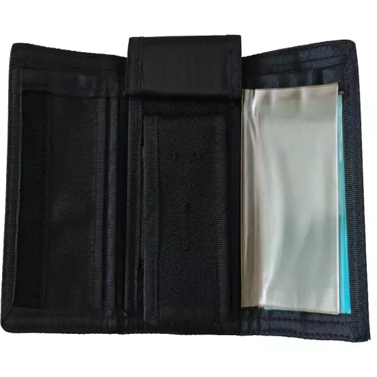 Nylon Tri-Fold Badge Wallet