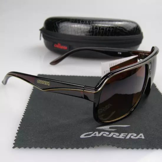 Men Women Retro Sunglasses Unisex Square Bright Black Frame Carrera Glasses C19