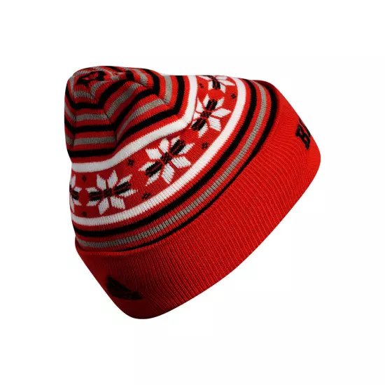 Chicago Blackhawks Red Culture Head Logo Cuffed Knit Hat