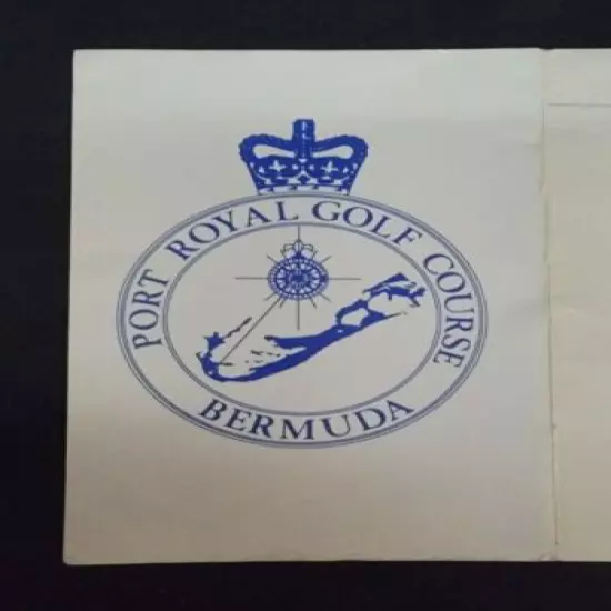 VINTAGE ~ Port Royal Golf Course Map & Scorecard - Bermuda