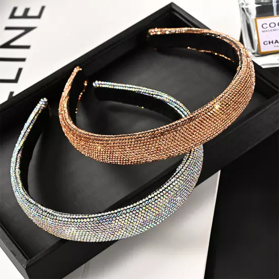 Women's Rhinestone Hairband Crystal Headband Hair Band Hoop Accessories Party ღ