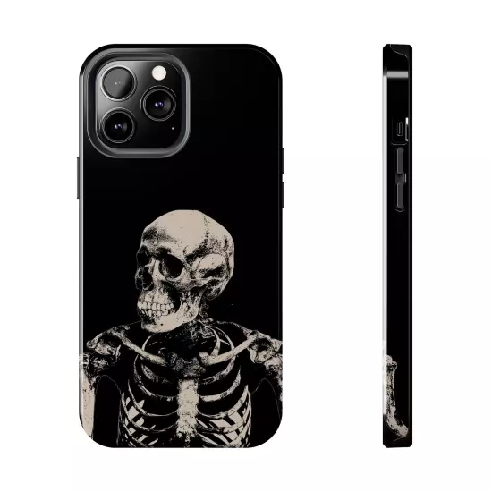 Dark Skeleton Skull Tough iPhone & Samsung Galaxy Cases Cover, Gift For Men