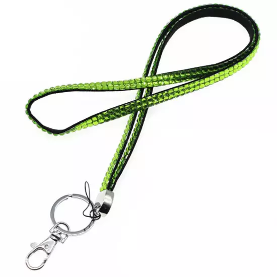 New Multi Color Rhinestone Neck LANYARD Keychain Key/ID/Cell Phone Holder BLING