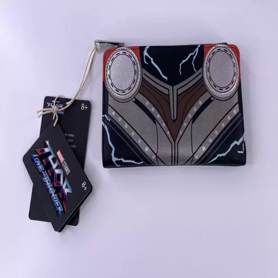 Loungefly Marvel Thor L&T Cosplay Mini Backpack & Wallet Set GITD NWT