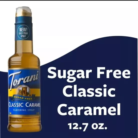 Torani Sugar Free Classic Caramel Syrup, 12.7 oz - FREE SHIPPING