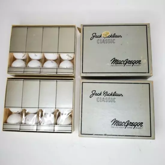 Jack Nicklaus MacGregor Vintage classic Golf Balls 2 Dzn LOT 