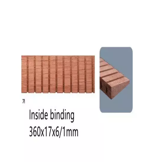 50x Guitar Kerfed Lining Kerfing Strip Binding Mahogany Triangle 14" (360mm)