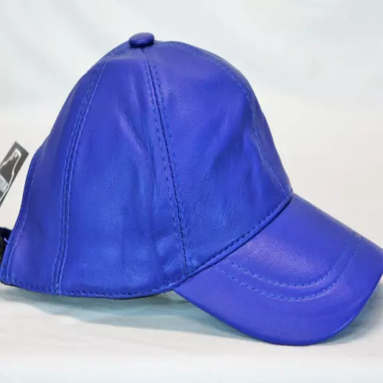 New 100% Real Genuine Lambskin Leather Baseball Cap Hat Sports Visor 40 COLORS