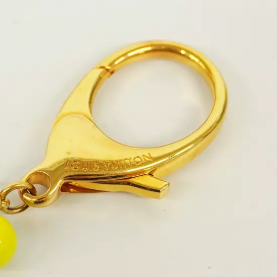 Louis Vuitton Porte Cles Chaine Grelots Keychain Charm M62226 Gold Multicolor