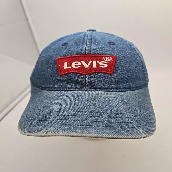 Levi's Men's Medium Wash Denim Baseball Cap Adjustable Strap 100% Cotton