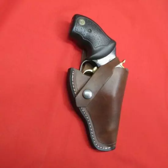 WESTERN COWBOY LEATHER HOLSTER FOR TAURUS 22,DA, 9 SHOT REVOLVER