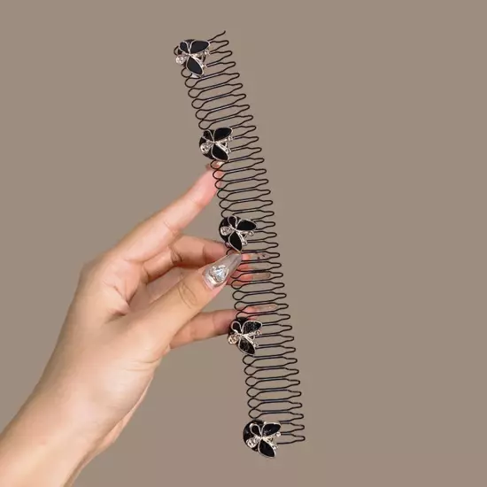 Hair Styling Tool Black Hair Finishing Fixer Comb U UK Gift For Girls Shape T3D5