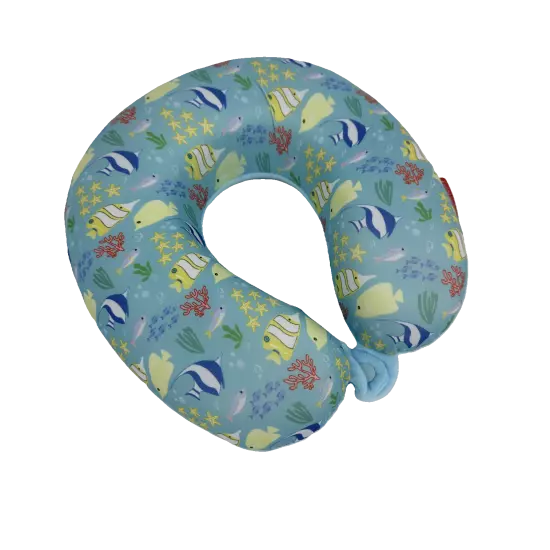 Bookishbunny Kids Memory Foam Neck Head Support Pillow Travel Car Airplane Home