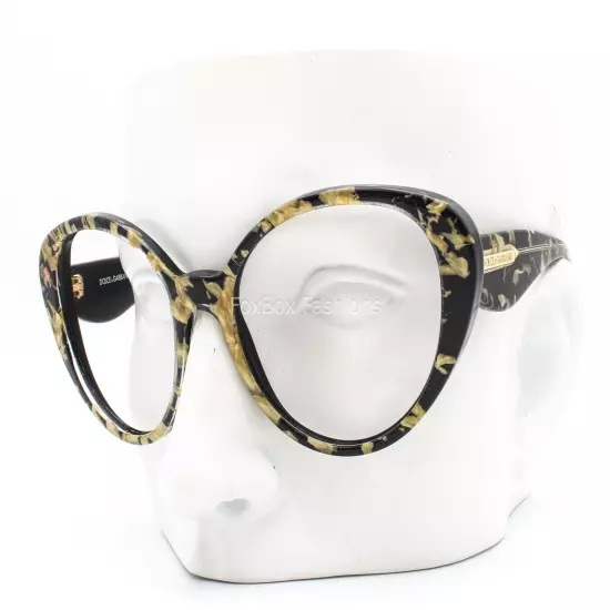 Dolce & Gabbana DG 4198 2745/8G Sunglasses Frame Black / Marble Gold Frame only