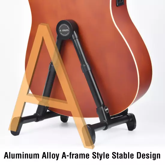 A-Frame Guitar Stand Floor Universal Alloy for Acoustic Classical Electric Bass