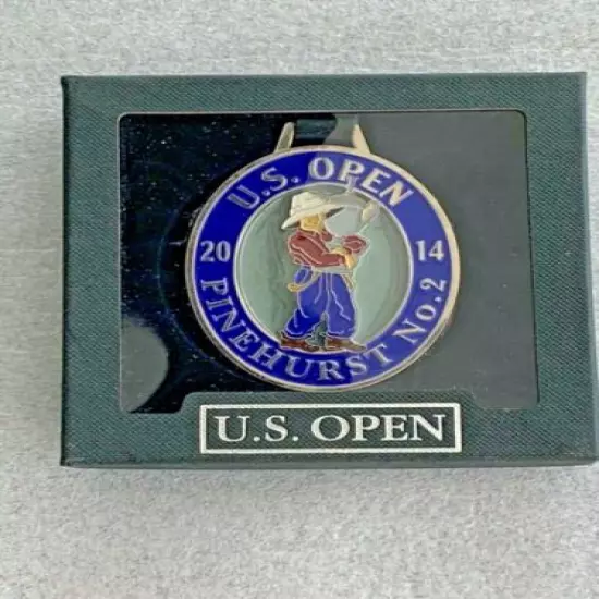  2014 U.S. OPEN GOLF CHAMPIONSHIP PUTTER BOY METAL BAG TAG PINEHURST No.2