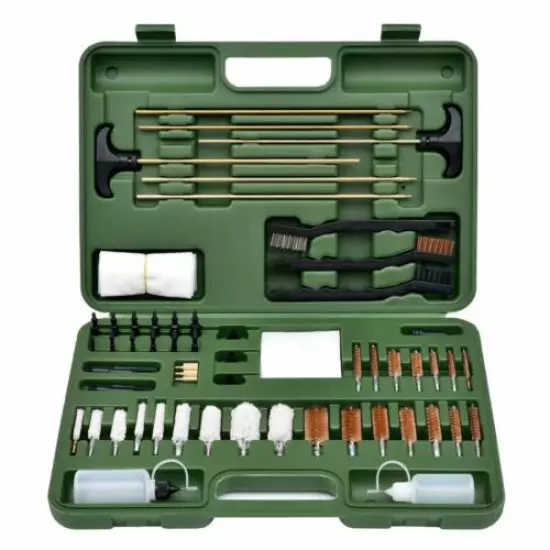 Gun Cleaning Kit Universal Supplies Hunting Rifle Pistol Shotgun Cleaning Kit...