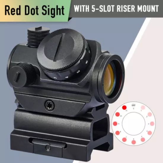 Red Dot Sight 2 MOA Microgun Tactical Hunting Dot Sight Adjustable Rifle Scope