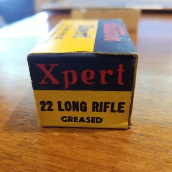 Vintage Western Xpert 22 Long Rifle Ammo Box, (Empty)