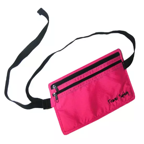 Miamica Travel Waist Pouch Fannypack Money Passport ID Holder