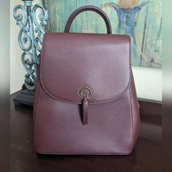 NWOT KATE SPADE Backpack Womens Oxblood Medium Flap