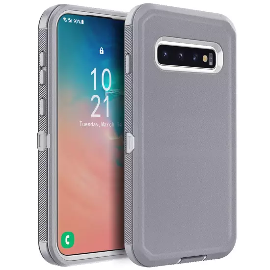 For Samsung Galaxy S10/S10+/S10e Heavy Duty Shockproof Case Cover + Belt Clip