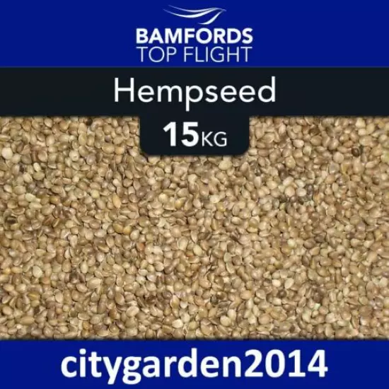 15kg Hemp Seed (Standard Size) For Wild Bird Feed & Carp Fishing